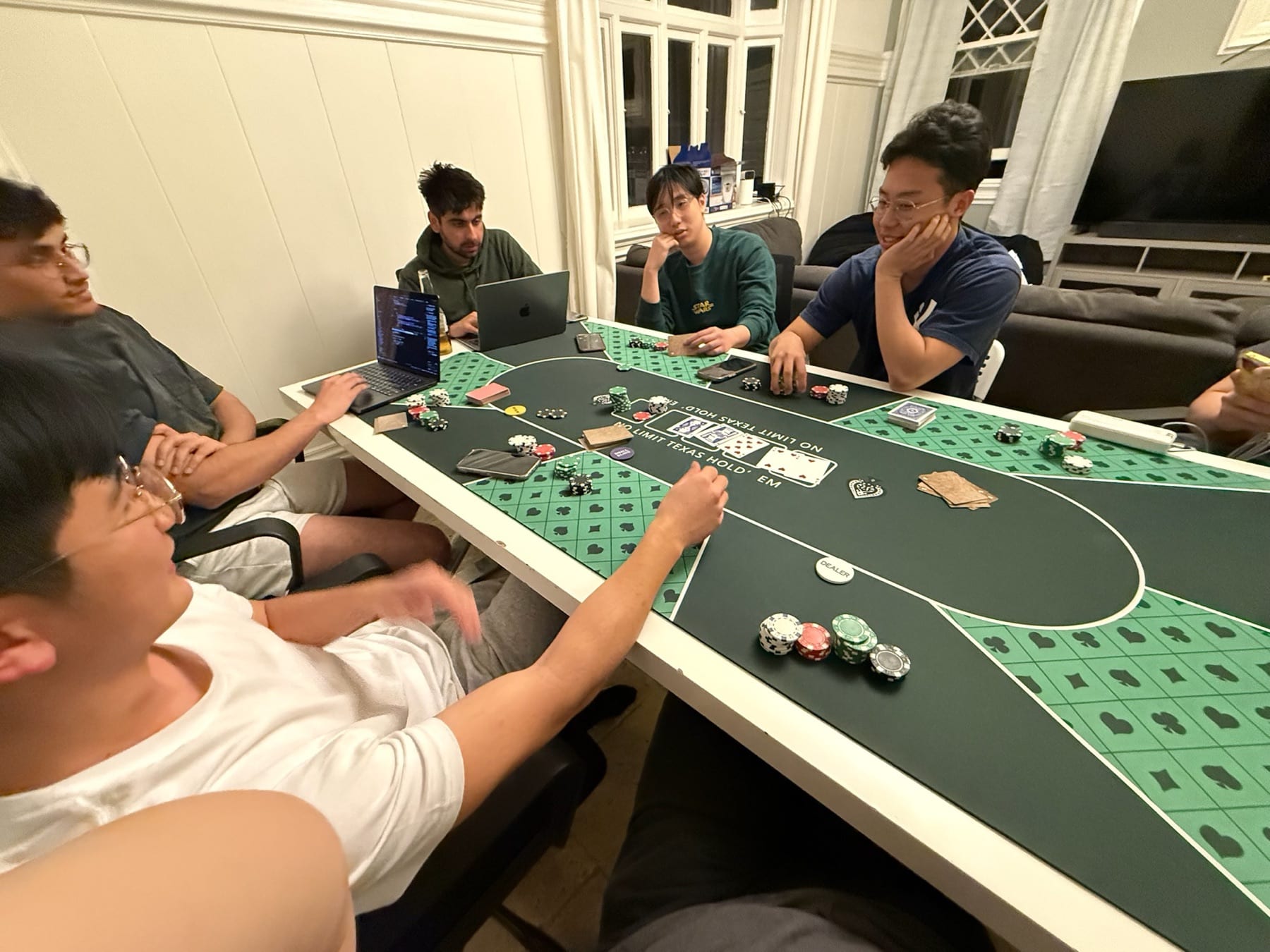 Poker night at Acorn Alley